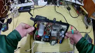 A switching power supply from an old TV.