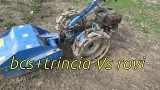 BCS-Buldozer :) rovi tremate, ...trasformo il bcs montando ruote in ferro,