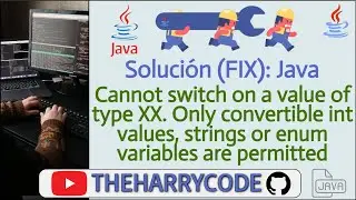 Solución (FIX): Java: Cannot switch on a value of type XX. Only convertible int values, strings ...
