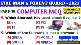 Computer Questions | Fireman & Forest Guard Computer Questions | Osssc Computer Questions |