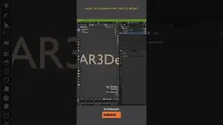 Blender Tip Text Mesh Cleanup | AR3Designs Daily Blender 3D Tips