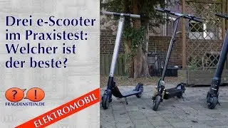 Drei e-Scooter im Praxistest: Welcher ist der beste?