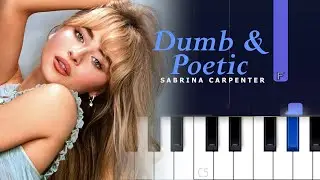 Sabrina Carpenter - Dumb & Poetic | Piano Tutorial