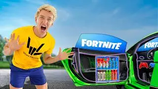 I BUILT A SECRET GAMING ROOM in a LAMBORGHINI!!