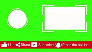 (No Copyright) Green Screen End Screen, Like, Share, Subscribe, Bell Intro