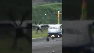 InterCaribbean | ATR 42-500 Departure | Dominica 🇩🇲 #aviation #atr #atr42