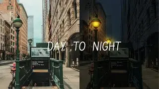 Gündüzü Geceye Dönüştürme | Day To Night Photoshop | Speed Art