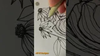 pencil drawing of flowers and pencil art by Alii is designer 😉