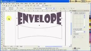 Using the envelope tool in CorelDraw