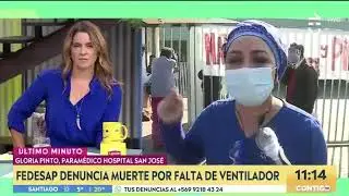 Gloria Pinto, paramédico Hospital San José a Mañalich: ¿Donde estan los ventiladores mecanicos?