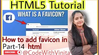 HTML Tutorial|Part-14|How to add a Favicon in html|How to generate favicon|