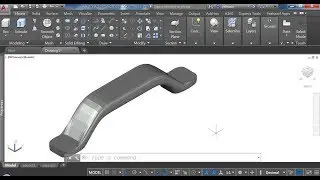 AutoCAD. 3D модель мебельной ручки