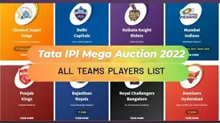 All IPL Teams New Squad 2022 After IPL Mega Auction || New Teams Players 