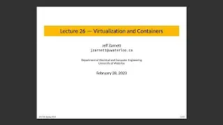 ECE 350 Lecture 26: Virtualization & Containers