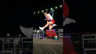Ali at Disney's Boardwalk! Amazing jump rope girl 😱