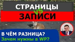 Страницы WordPress и записи в чём разница?