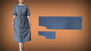 사각형의 원단 으로 초간단 바느질 아이디어/20분만에 완성 Simple sewing idea with square fabric/ completed in 20 minutes