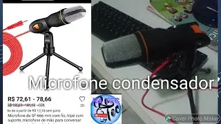 microfone condensador sf 666 umboxing e primeiras impressões