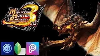 Rathalos - speedart remake texture (mh3rd)