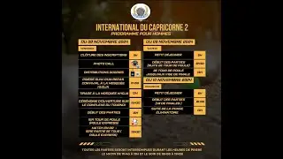 INTERNATIONAL DE CAPRICORNE EDITION 02 - NOVEMBRE 2024  - J2