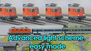 Make a complicated light scheme for your locomotive