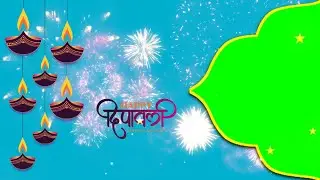 diwali background video | happy diwali green screen video | diwali frame green screen