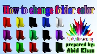 how to change folder colors Urdu/Hindi