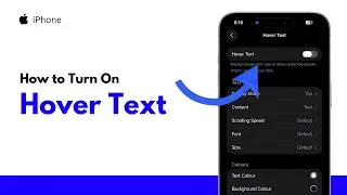 How to Turn On Hover Text on iPhone | Accessibility Zoom Feature Guide