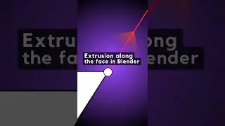 Extrude along the face in Blender #3d #tutorial #cgi