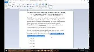 Fix Proxy.sh OpenVPN Connection Timed out (WSAETIMEOUT) Error 10060