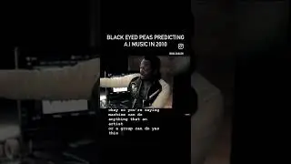 Black Eyed Peas predicting A.I music in 2010