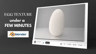 how to make egg texture in a blender under a few minutes