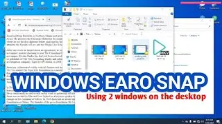 Two windows on desktop
