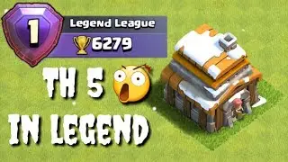 coc world record! town hall 5 in legend legue