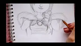 Drawing ASTRID from How To Train Your Dragon - Step By Step Tutorial
