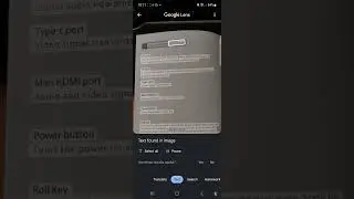 Using Google Lens for Reading Text