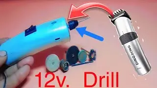How To Make Mini Drill Machine With Recycling Materials
