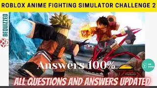 Roblox Anime Fighting Simulator Challenge 2 Answers 100 % | Bequizzed