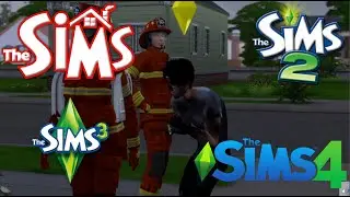 Evolution of Fire in Every Sims Game (Sims 1, Sims 2,  Sims 3, Sims 4)