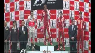 Shanghai 2007 F1 GP Parc Ferme Podium