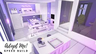 Cute Lilac Themed Loft Speed Build 💜 Roblox Adopt Me!