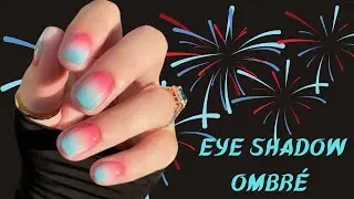 DIP POWDER ON SHORT NAILS | BOMB POP NAILS WITH EYE SHADOW!!