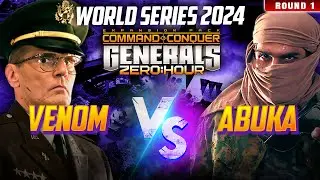🔴 LIVE | C&C Generals Zero Hour World Series 2024 | Venom vs Abuka | Round 1