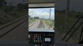 Loco Pilot view in Vande Bharat Express #vandebharatexpress #locomotive #indianrailways