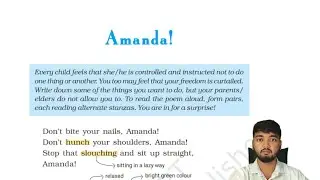 Amanda | Line By Line Explanation | Class 10 | English- First Flight