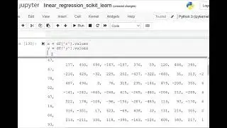 Sci-kit Learn Linear Regression