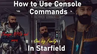 #guide #starfield How to Use Console Commands, Basics, Change Look of NPC's and Cheats in Starfield