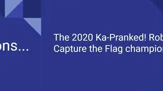 The 2020 Ka-Pranked! Roblox Capture the Flag championship!