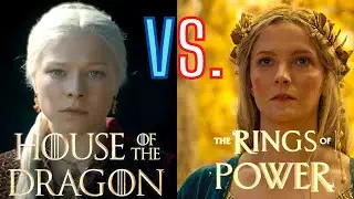 House Of The Dragon Vs. The Rings Of Power #HouseOfTheDragon #TheRingsOfPower #HBO #Amazon #LOTR