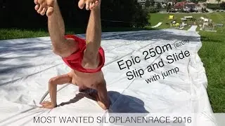 Epic 250m Slip and Slide with jump | Most Wanted Siloplanenrace 2016